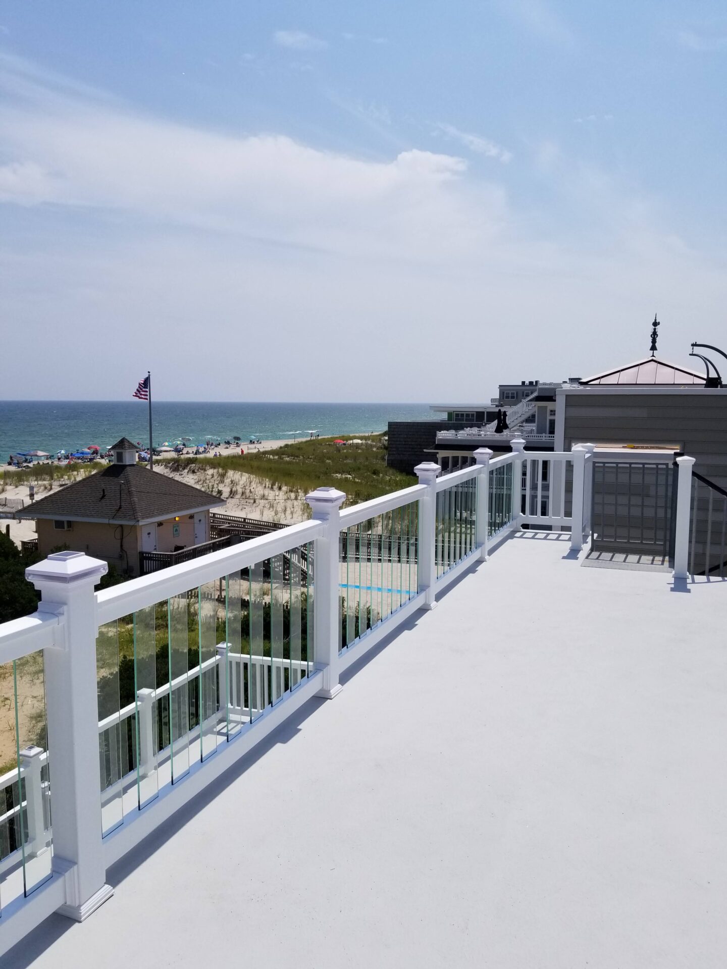 balcony of a property overlooking the beach