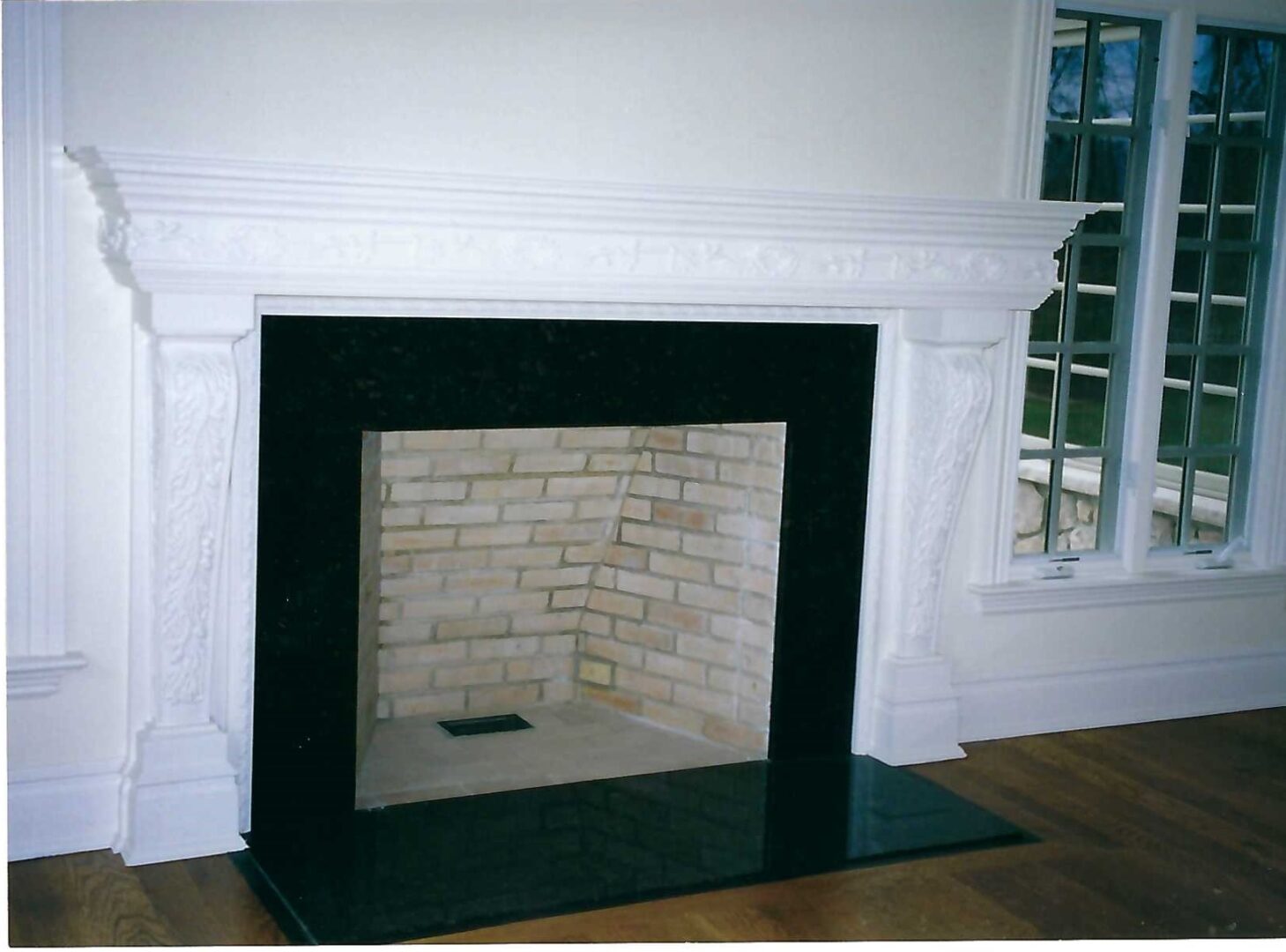 Neat fireplace