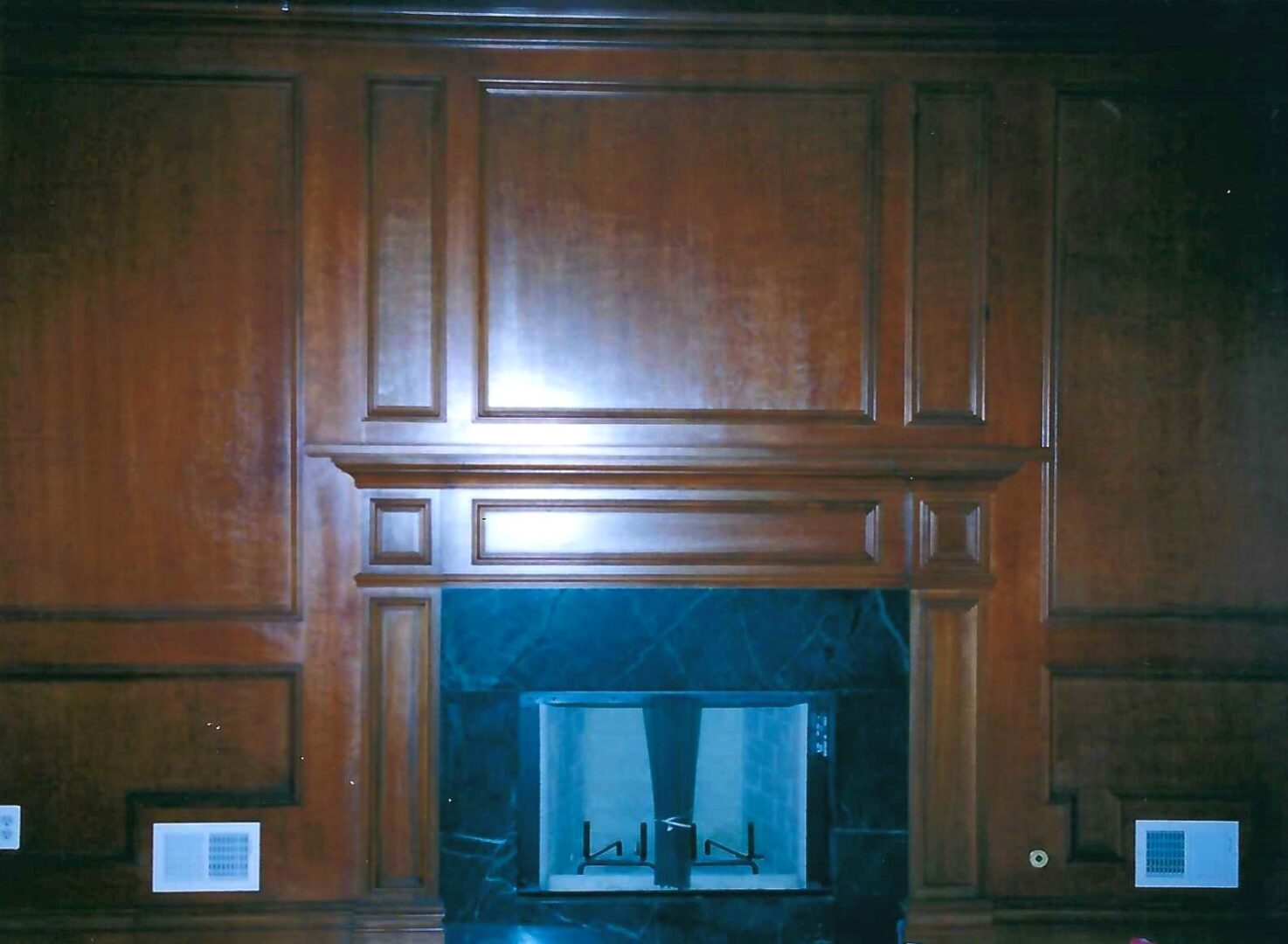 Fireplace area