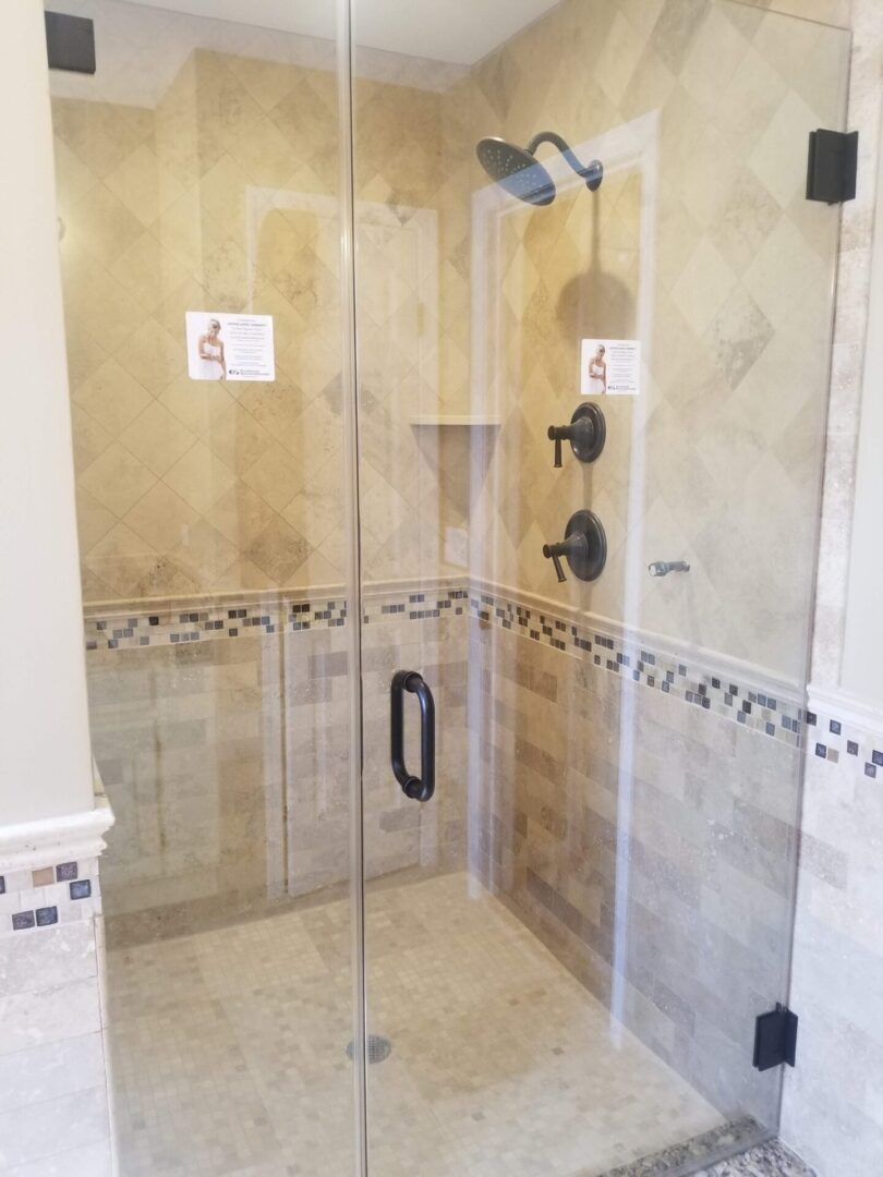 Tiled shower room