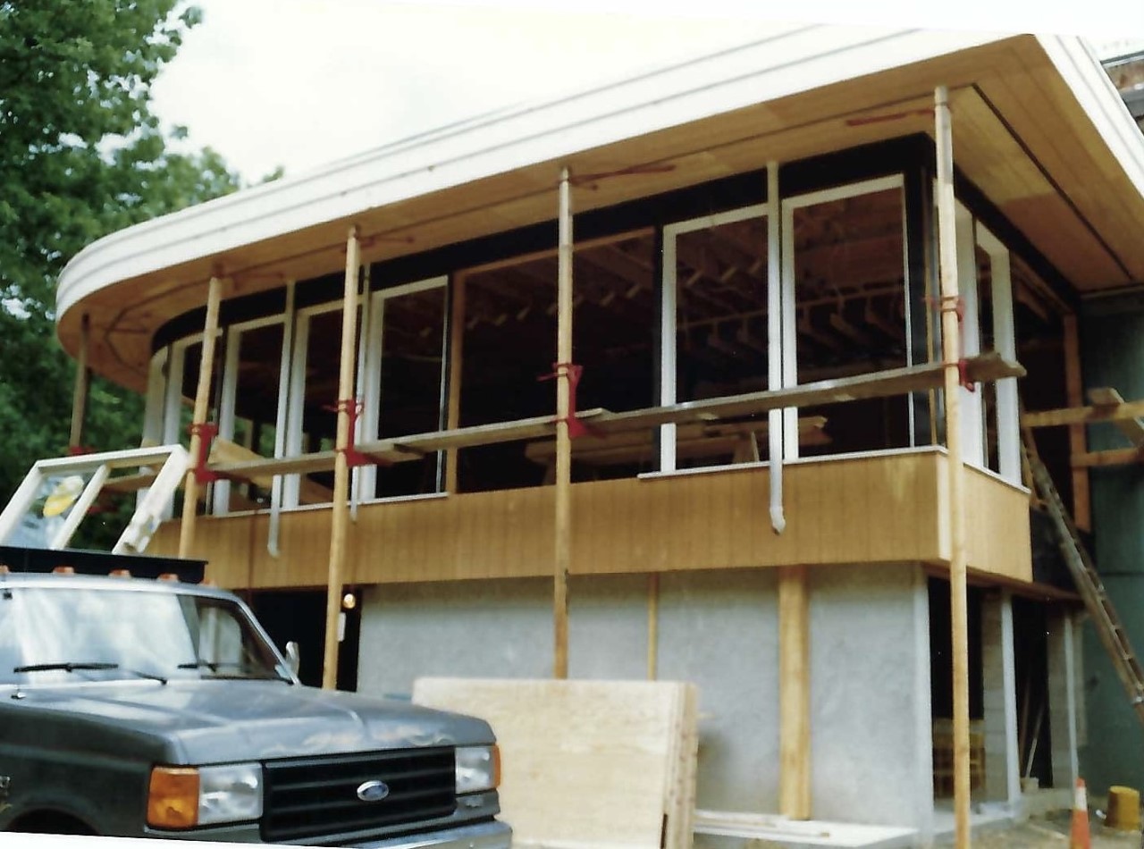 home addition building ongoing