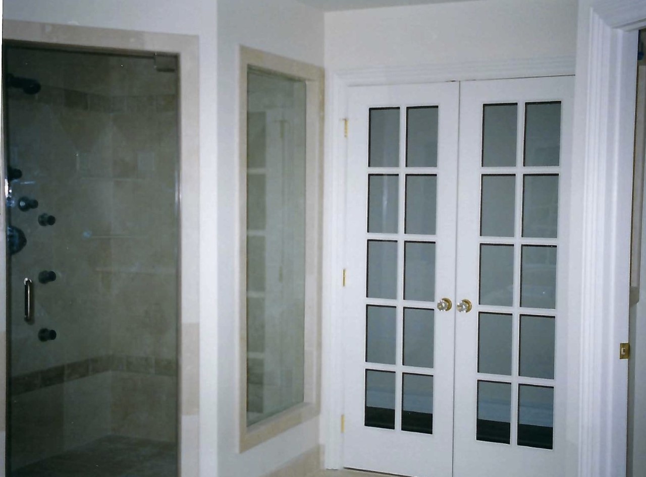 glass shower enclosure