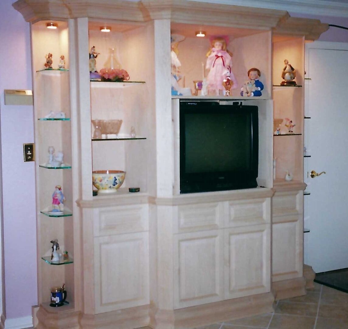 built-in TV cabinet